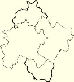 Cantons et limite de la zone d'�tude A et B